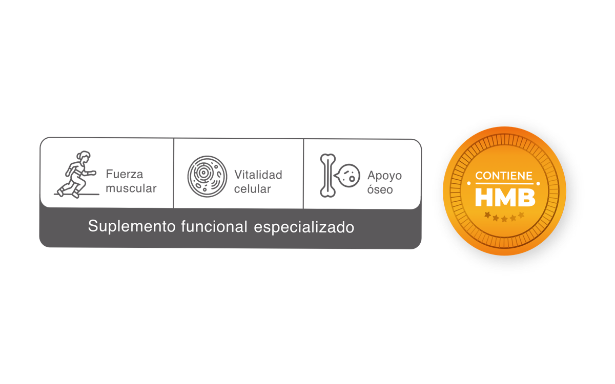 Contiene HMB - Suplemento funcional especializado